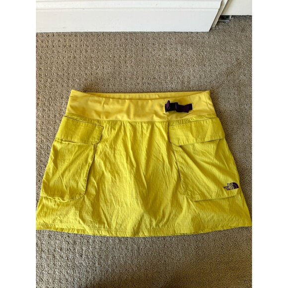 The North Face women’s Yellow Spring Peak skort sz L  Skirt Shorts - Picture 2 of 12